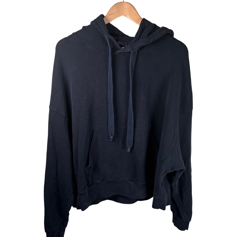 AllSaints Pullover Hoodie‎ Women Medium Black Oversized Streetwear Minimalist